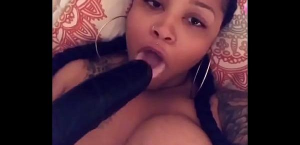  Big titty Ashlee playing with dildo